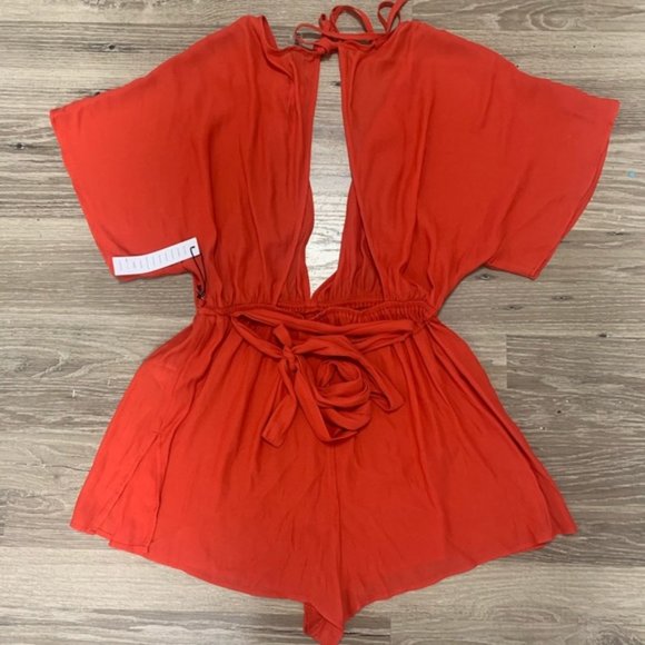 Forever 21 Swim Nwt Forever 2 Swimwear Cover Up Romper Shorts